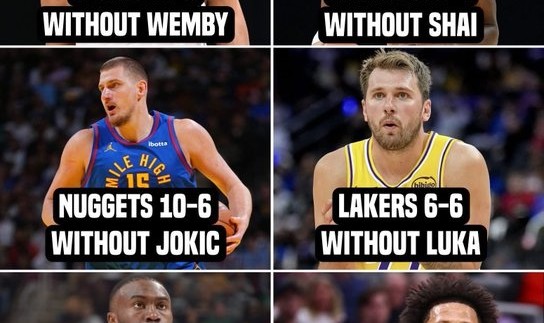 世界杯历史战绩-各MVP候选人缺席时球队战绩：文班10-5 亚历山大8-4 东契奇6-6